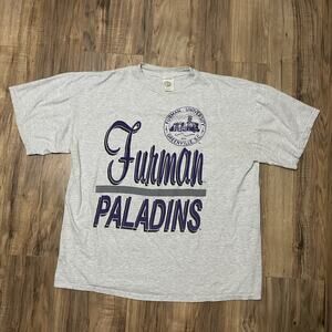 Furman University Paladins Student Greenville SC XL Gray Crew Neck Tshirt